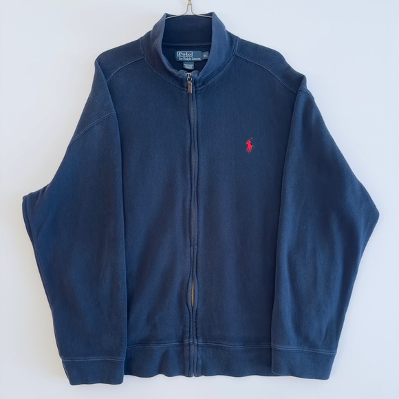 Ralph Lauren Polo Jacket Sweater - Dark Blue - Picture 1 of 4